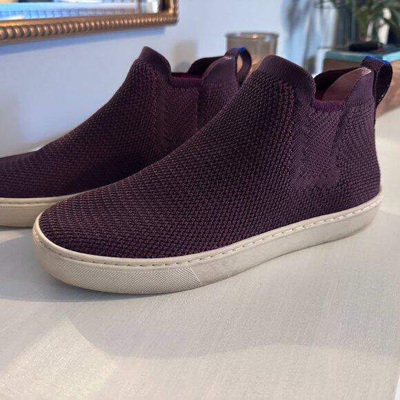 Rothy’s Berry Lattice Stitch Chelsea Boots Limited Edition/ Retired Sz 7 - Picture 3 of 3